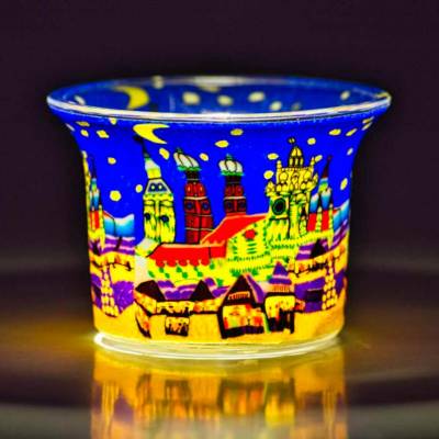 Votiv-Glas 204 -  München bei Nacht - 1