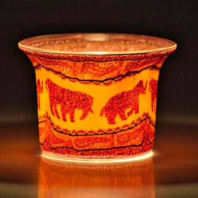 Votiv-Glas 211 - Elefantenkolonne - 1