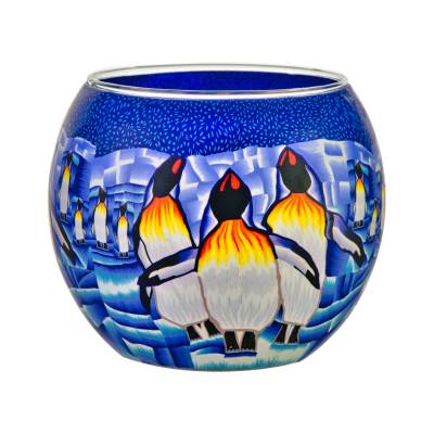 Leuchtglas 11cm Nr.215 Pinguine - 0