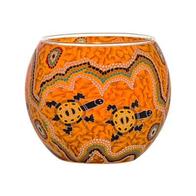 Leuchtglas 11cm Nr.272 Schildkrötenpaar, Schildkröte - 0