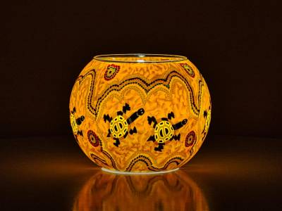 Leuchtglas 15cm Nr.272 Schildkrötenpaar, Schildkröte - 1